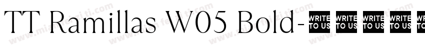 TT Ramillas W05 Bold字体转换